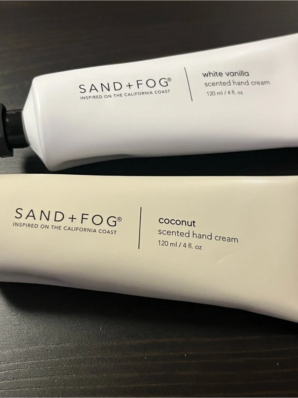 SAND+FOG White Vanilla & Coconut Scented Hand Cream Duo